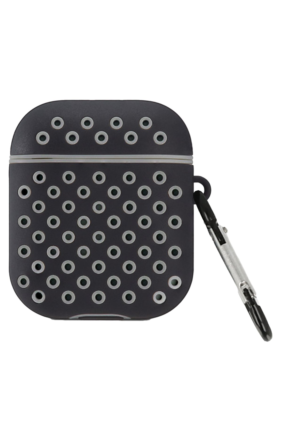 Airpods 2 (2.nesil) Spor Delikli Kılıf - Siyah-Gri Airpods 2 (2.nesil) Spor Delikli Kılıf - Siyah-Gri