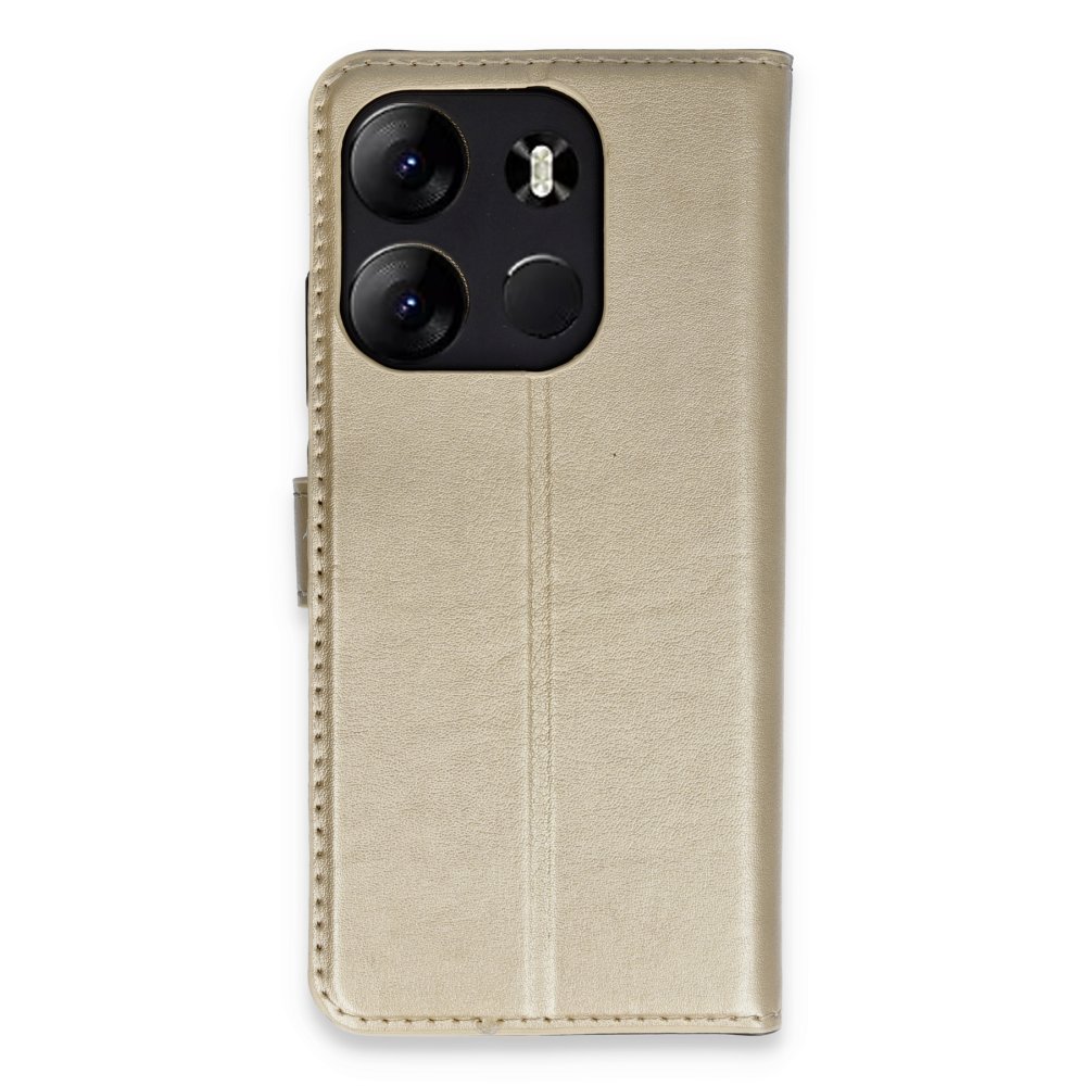 Tecno Spark Go 2023 Kılıf Trend S Plus Kapaklı Kılıf - Gold Tecno Spark Go 2023 Kılıf Trend S Plus Kapaklı Kılıf - Gold