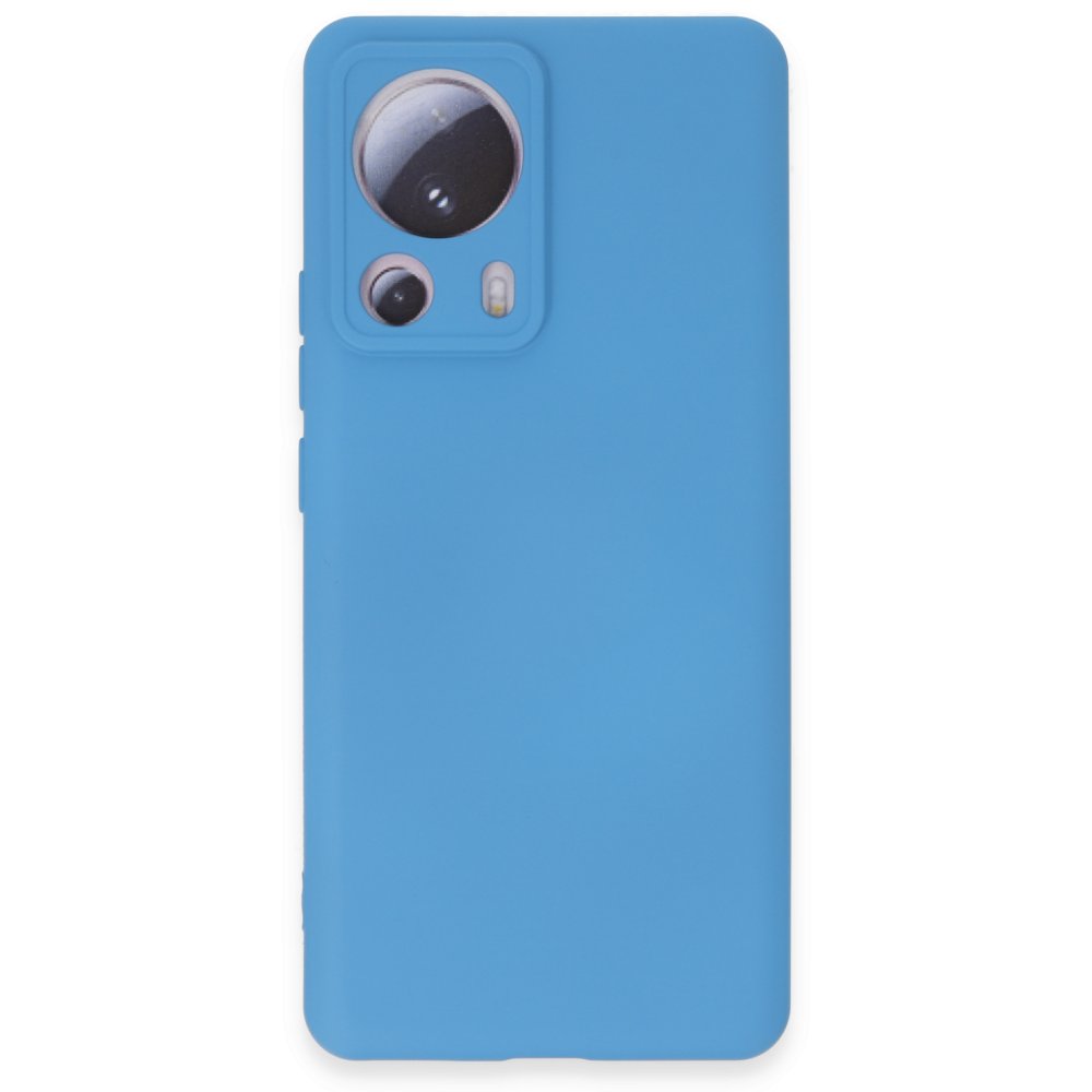 Xiaomi Mi 13 Lite Kılıf Nano içi Kadife Silikon - Mavi Xiaomi Mi 13 Lite Kılıf Nano içi Kadife Silikon - Mavi