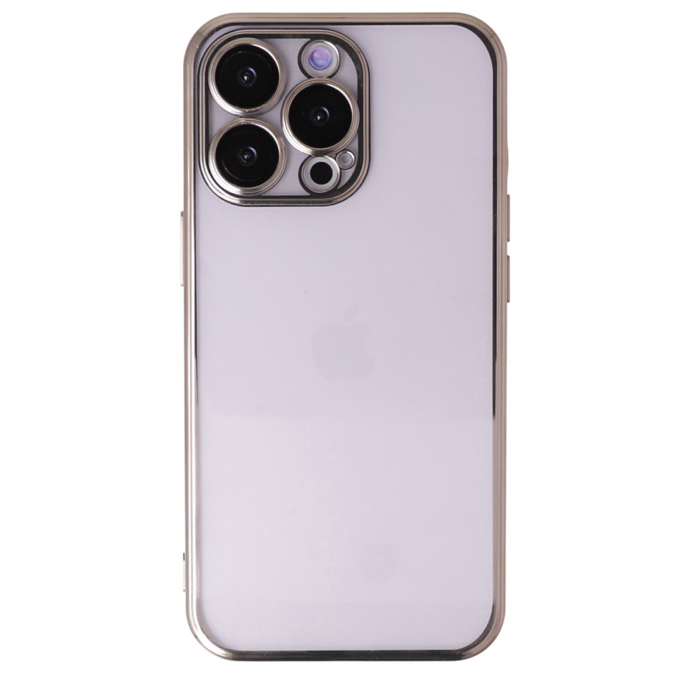 iPhone 13 Pro Max Kılıf Razer Lensli Silikon - Gold iPhone 13 Pro Max Kılıf Razer Lensli Silikon - Gold