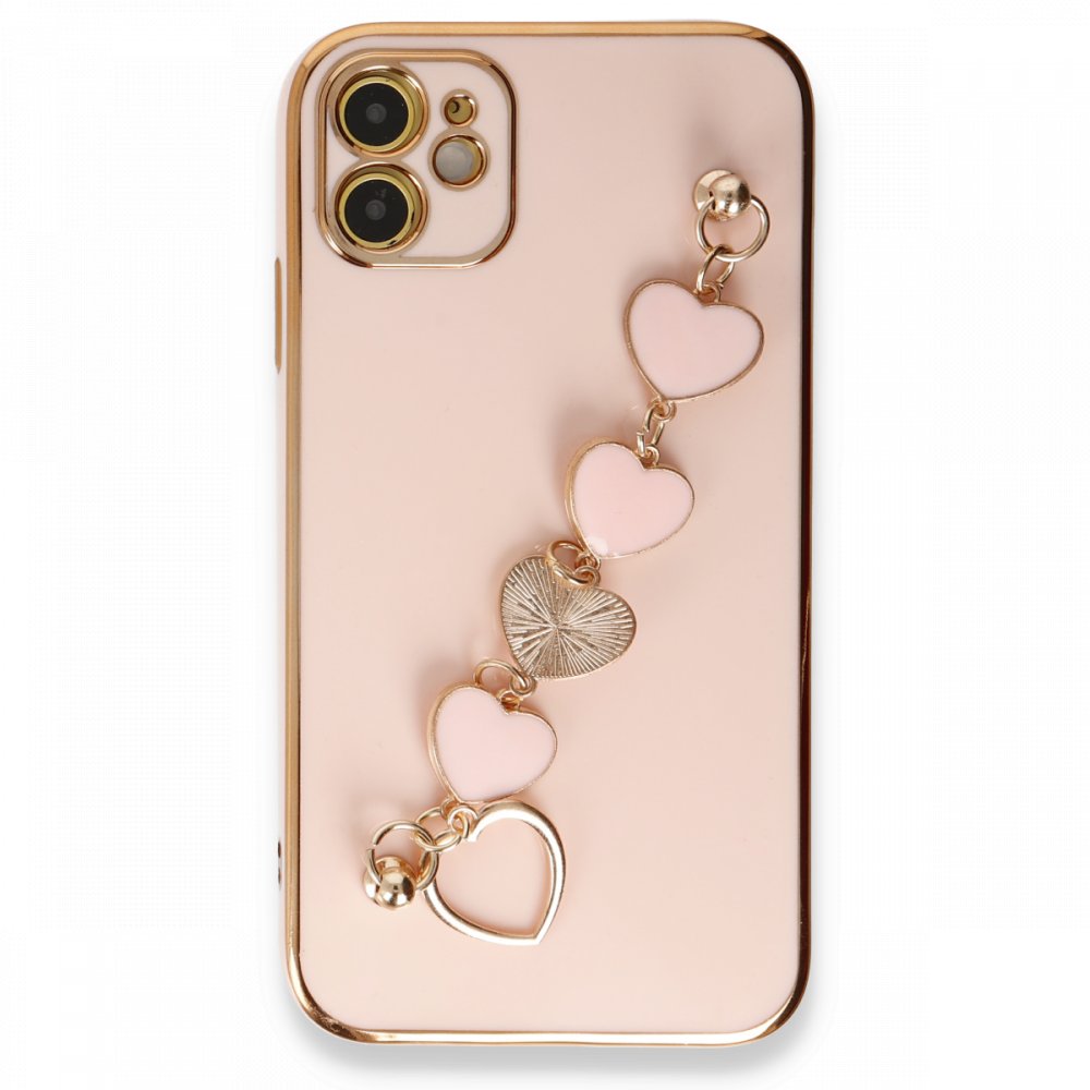 iPhone 12 Kılıf Esila Silikon - Pudra iPhone 12 Kılıf Esila Silikon - Pudra