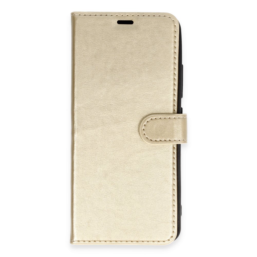  General Mobile GM 23 Kılıf Trend S Plus Kapaklı Kılıf - Gold