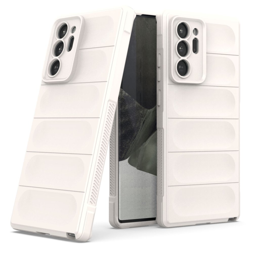  Samsung Galaxy Note 20 Ultra Kılıf Optimum Silikon - Krem