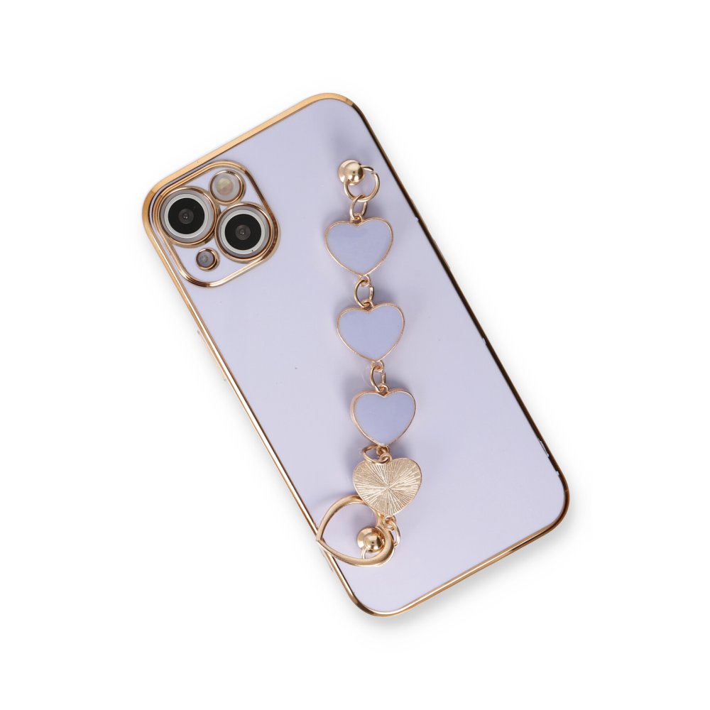 iPhone 14 Kılıf Esila Silikon - Lila iPhone 14 Kılıf Esila Silikon - Lila