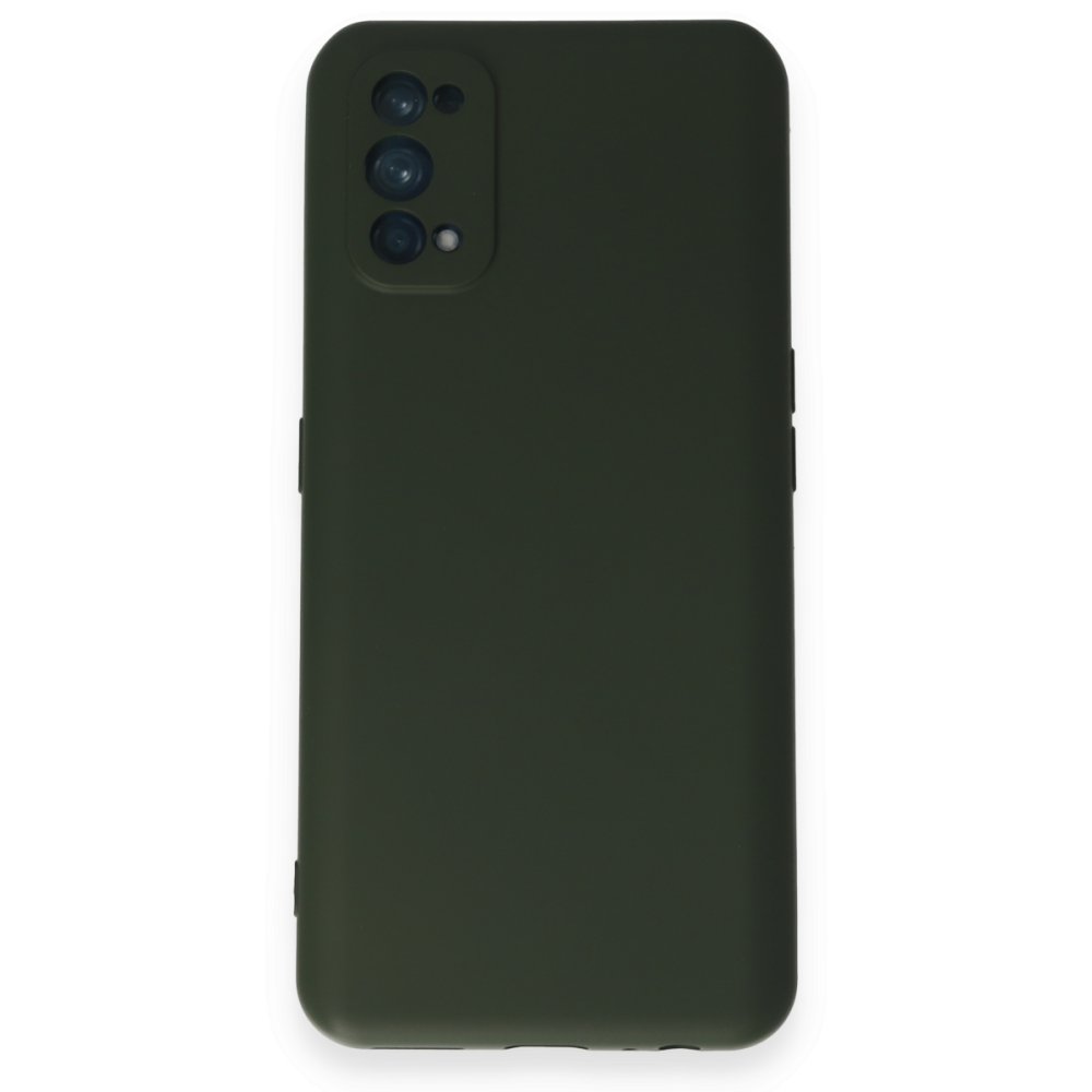 Realme 7 Pro Kılıf Nano içi Kadife Silikon - Koyu Yeşil  Realme 7 Pro Kılıf Nano içi Kadife Silikon - Koyu Yeşil
