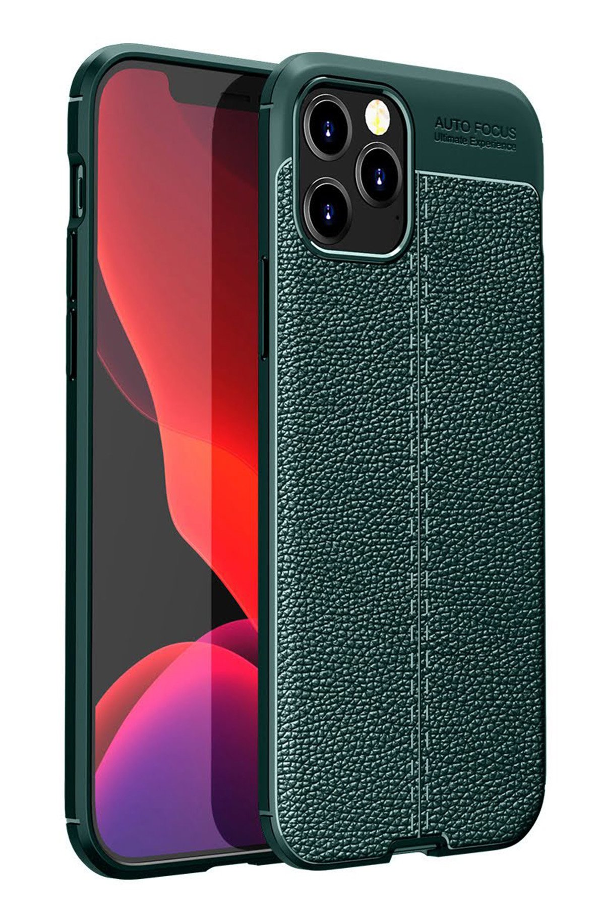  iPhone 12 Pro Max Kılıf Auto Focus Kapak - Yeşil