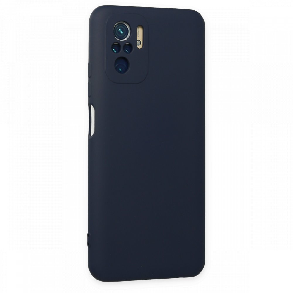 Redmi Note 10S Kılıf Nano içi Kadife Silikon - Lacivert