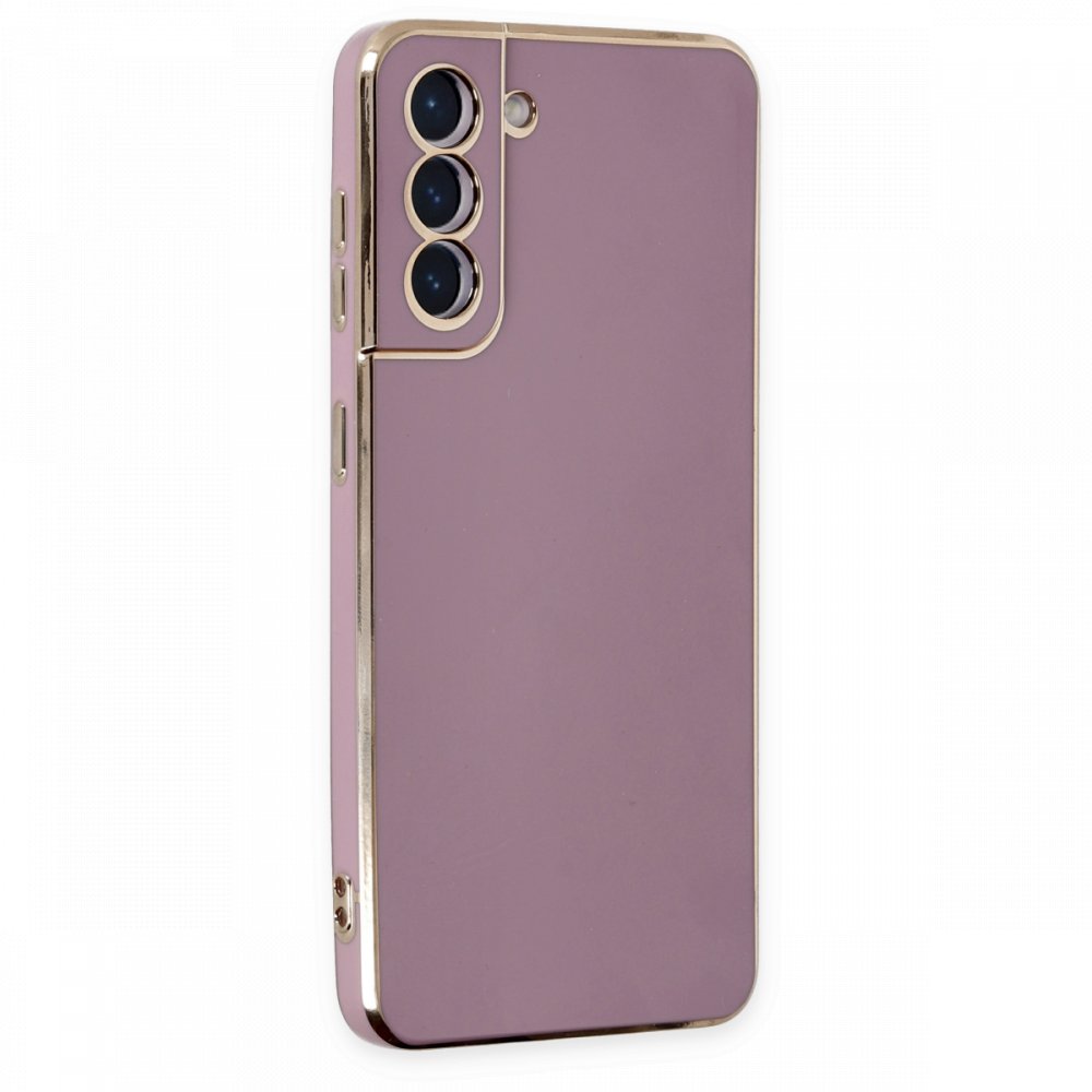  Samsung Galaxy S21 Kılıf Volet Silikon - Mor