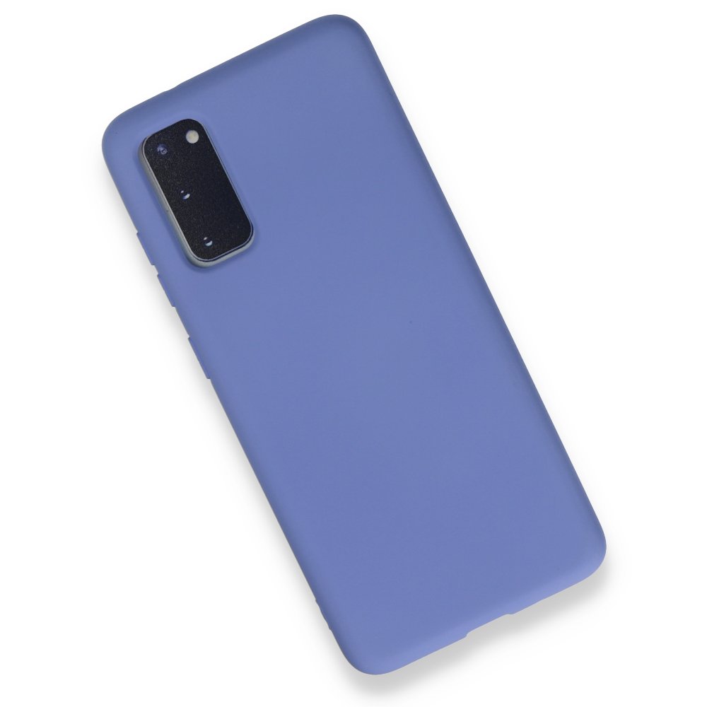  Samsung Galaxy S20 Kılıf Nano içi Kadife Silikon - Lila