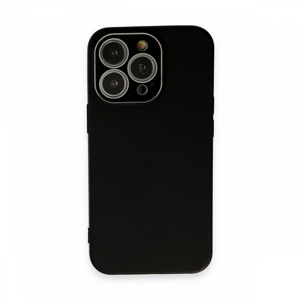  iPhone 13 Pro Max Kılıf Lansman Glass Kapak - Siyah