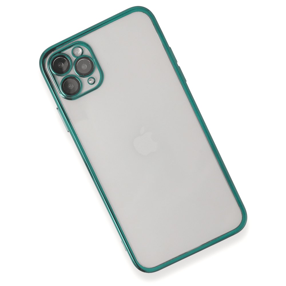 iPhone 11 Pro Max Kılıf Razer Lensli Silikon - Yeşil iPhone 11 Pro Max Kılıf Razer Lensli Silikon - Yeşil