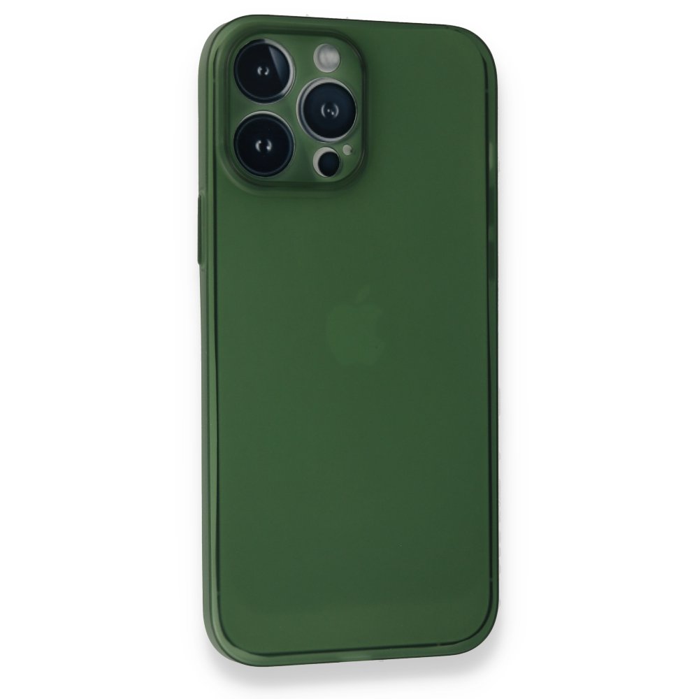 iPhone 13 Pro Kılıf PP Ultra İnce Kapak - Yeşil iPhone 13 Pro Kılıf PP Ultra İnce Kapak - Yeşil
