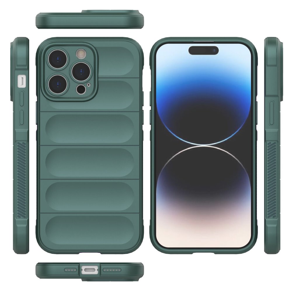  iPhone 13 Pro Kılıf Optimum Silikon - Koyu Yeşil