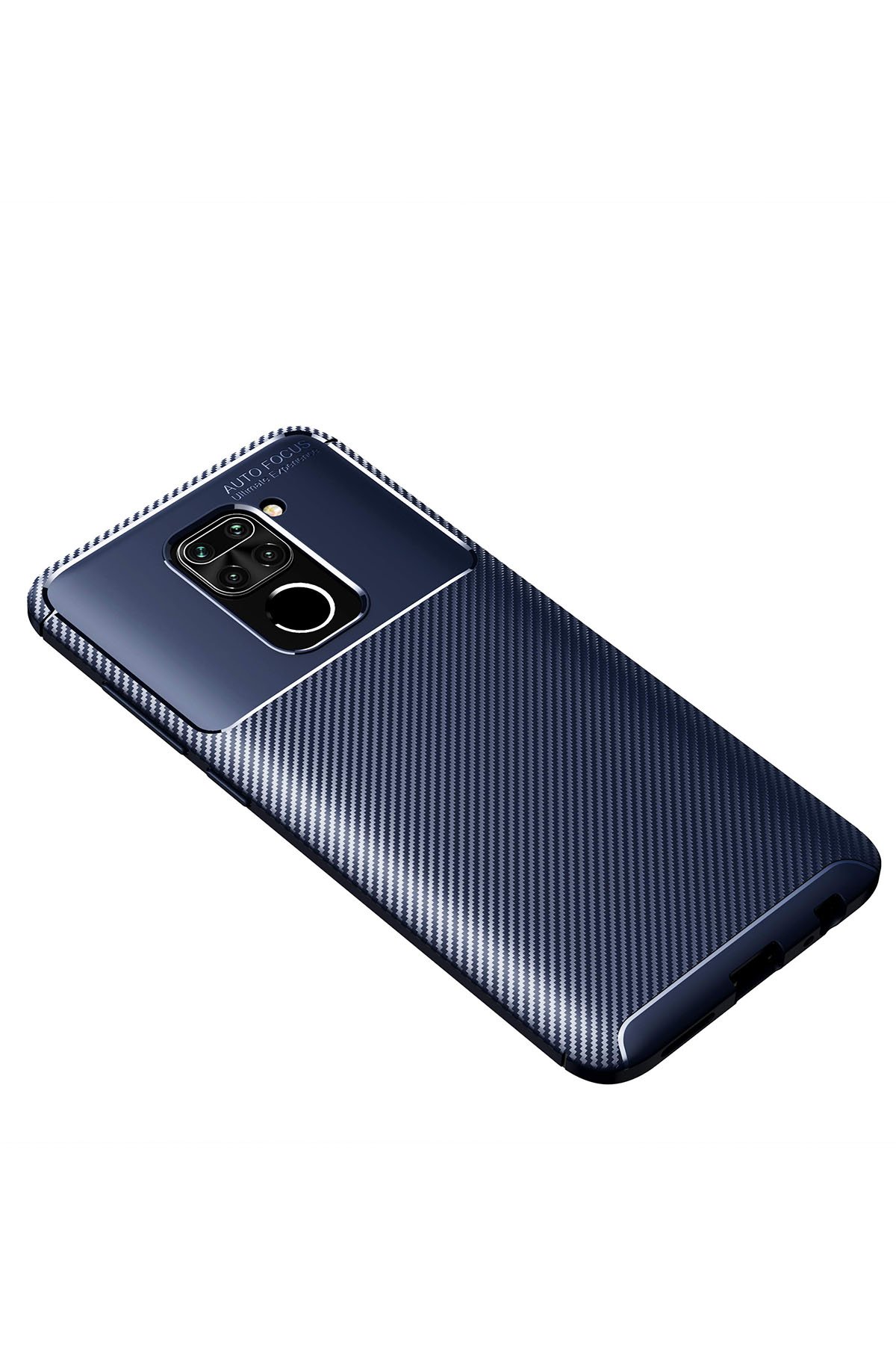 Redmi Note 9 Kılıf Auto Focus Karbon Kapak - Lacivert Redmi Note 9 Kılıf Auto Focus Karbon Kapak - Lacivert