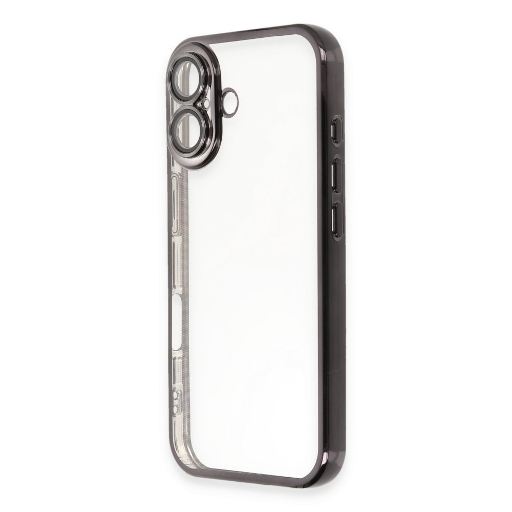  iPhone 16 Plus Kılıf Razer Lensli Silikon - Siyah