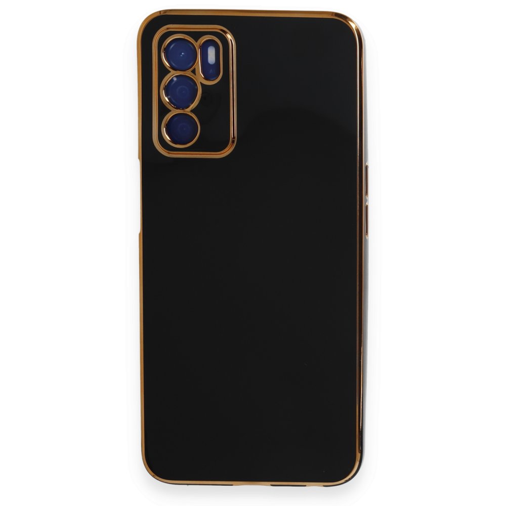  Oppo A55 Kılıf Volet Silikon - Siyah