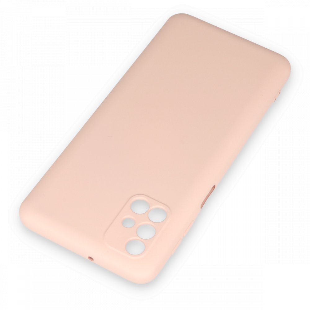  Samsung Galaxy M31S Kılıf Nano içi Kadife Silikon - Pudra