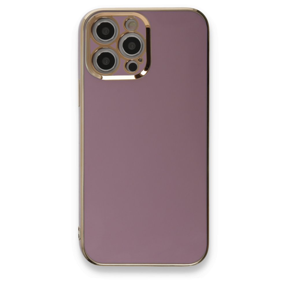  iPhone 12 Pro Max Kılıf Volet Silikon - Mor