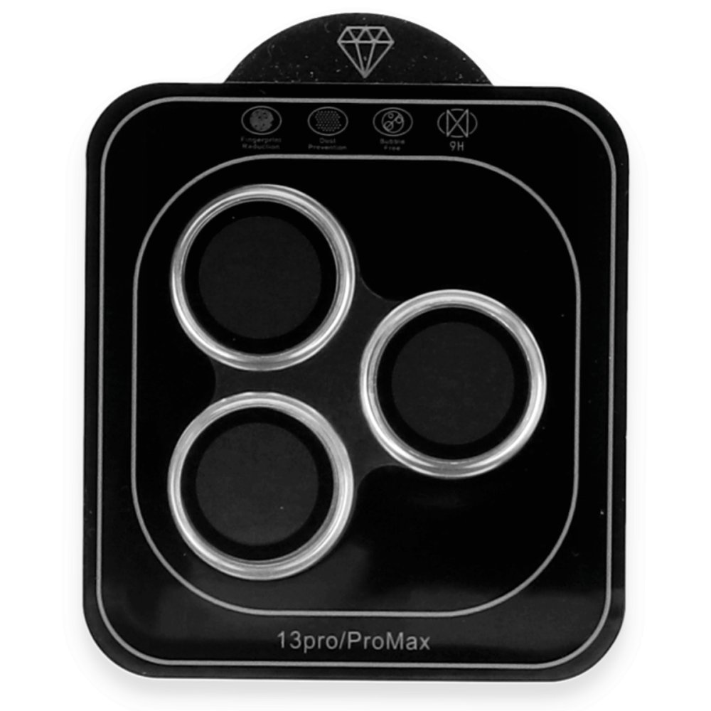  iPhone 12 Pro Max Valdez Metal Kamera Lens - Gümüş