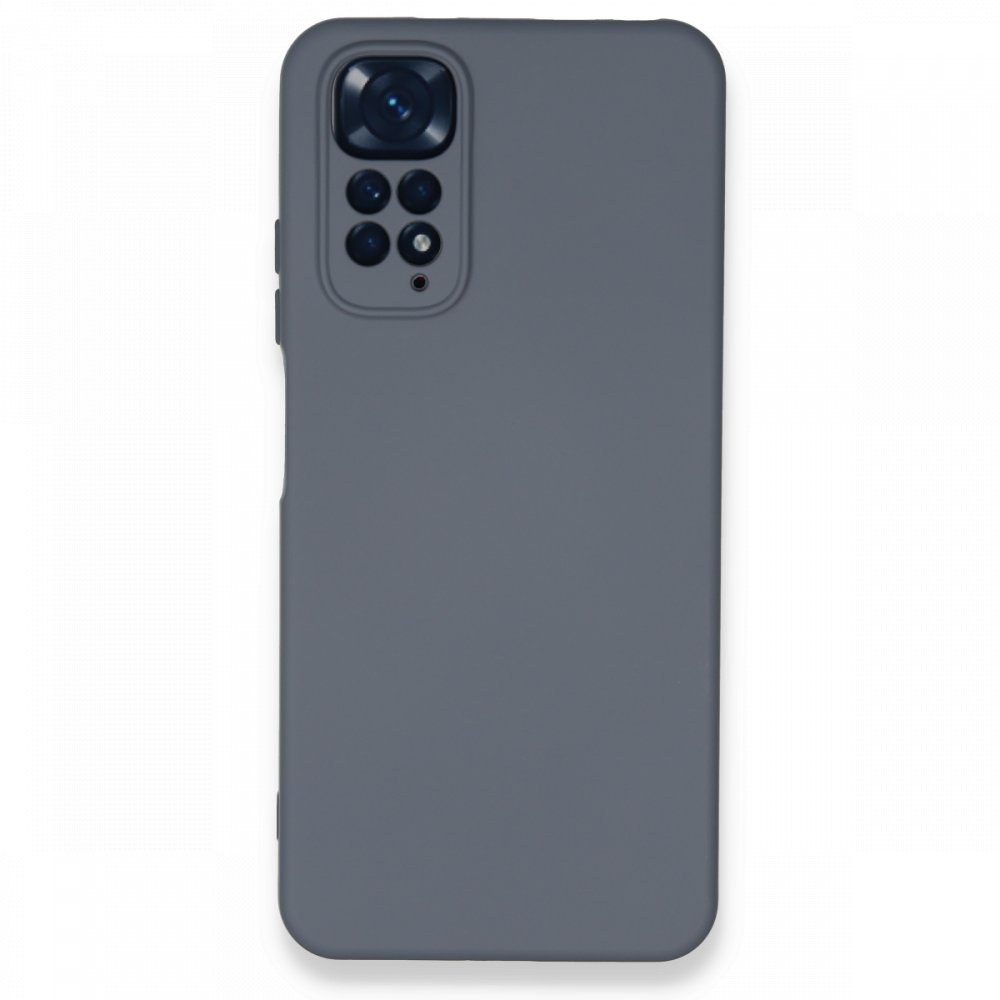 Redmi Note 11 Kılıf Nano içi Kadife Silikon - Gri