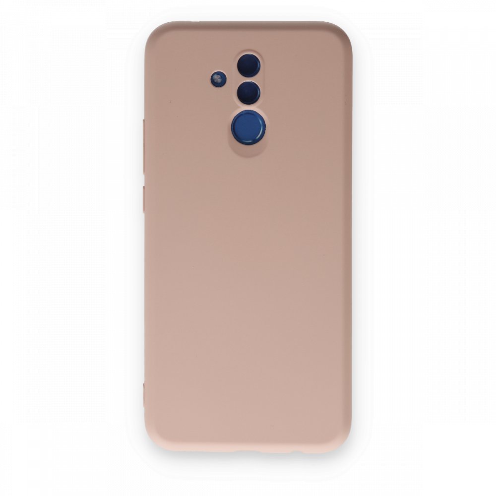  Huawei Mate 20 Lite Kılıf Nano içi Kadife Silikon - Pudra