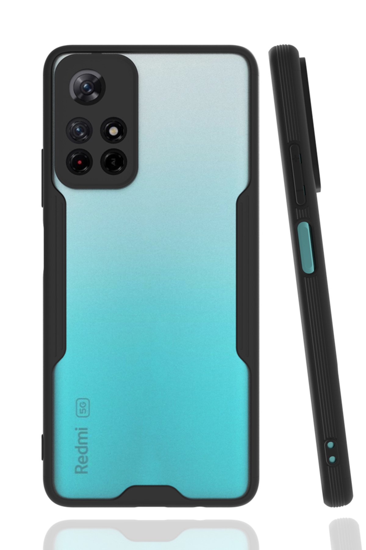  Xiaomi Poco M4 Pro 5G Kılıf Platin Silikon - Siyah