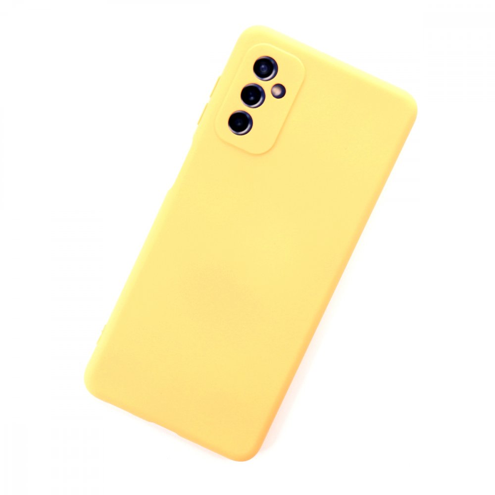  Samsung Galaxy M52 5G Kılıf Nano içi Kadife Silikon - Sarı