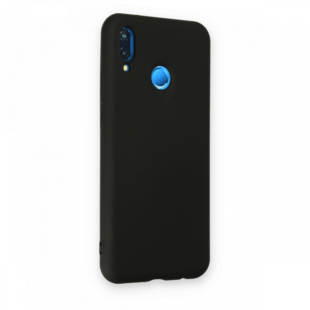 Huawei P20 Lite Kılıf Nano içi Kadife Silikon - Siyah Huawei P20 Lite Kılıf Nano içi Kadife Silikon - Siyah
