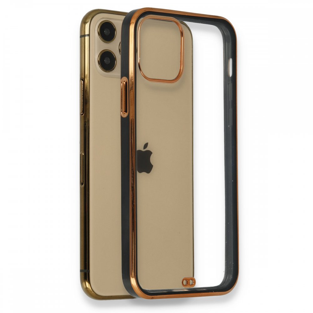  iPhone 12 Pro Kılıf Liva Silikon - Siyah