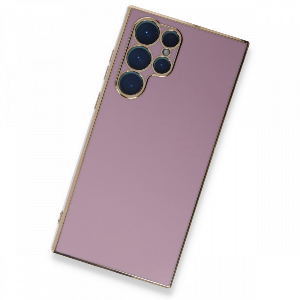  Samsung Galaxy S22 Ultra Kılıf Volet Silikon - Mor