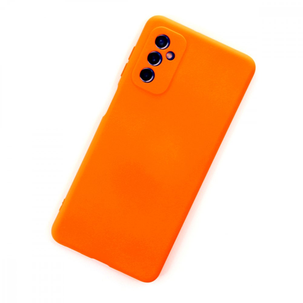  Samsung Galaxy M52 5G Kılıf Nano içi Kadife Silikon - Turuncu