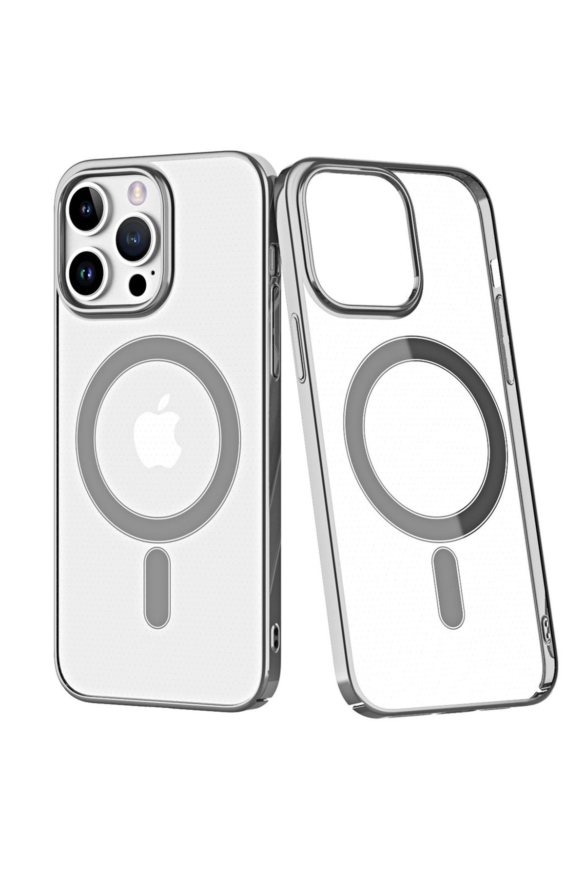  iPhone 14 Pro Max Kılıf Element Magneticsafe Sert Kapak - Gümüş