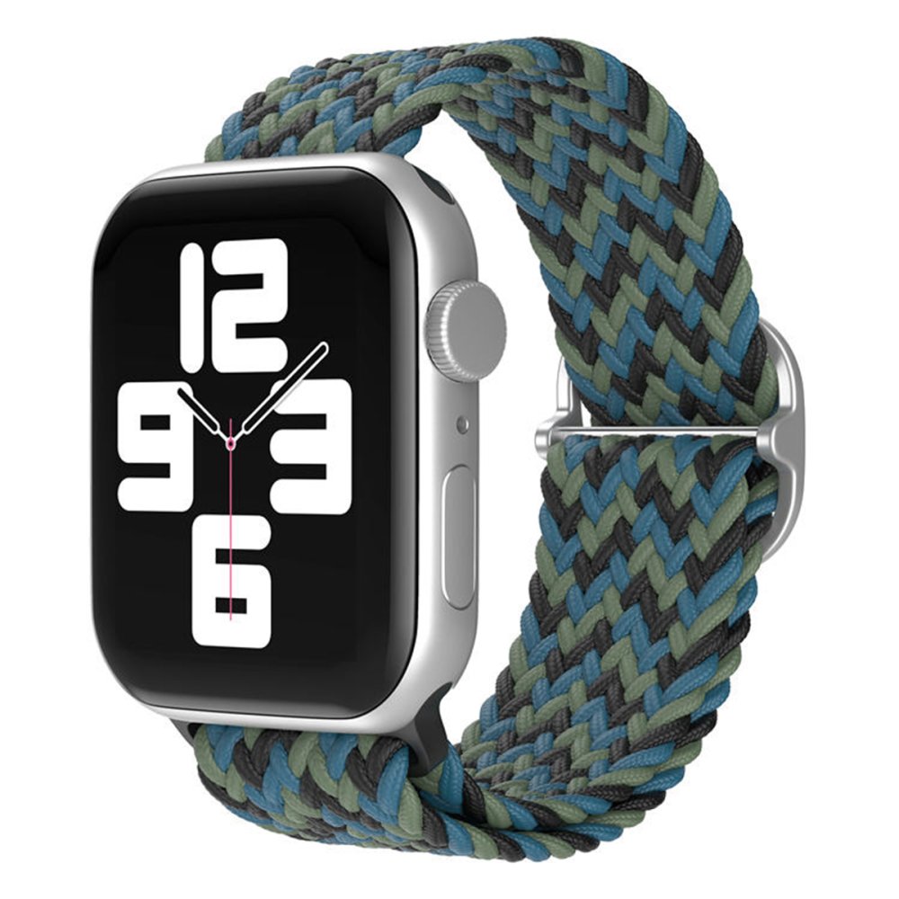  Apple Watch 40mm Star Kordon - Zigzag Mavi-Yeşil
