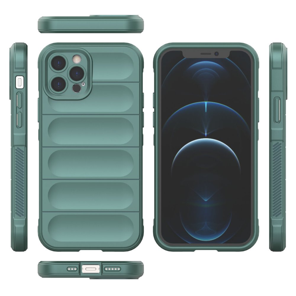  iPhone 12 Pro Kılıf Optimum Silikon - Koyu Yeşil