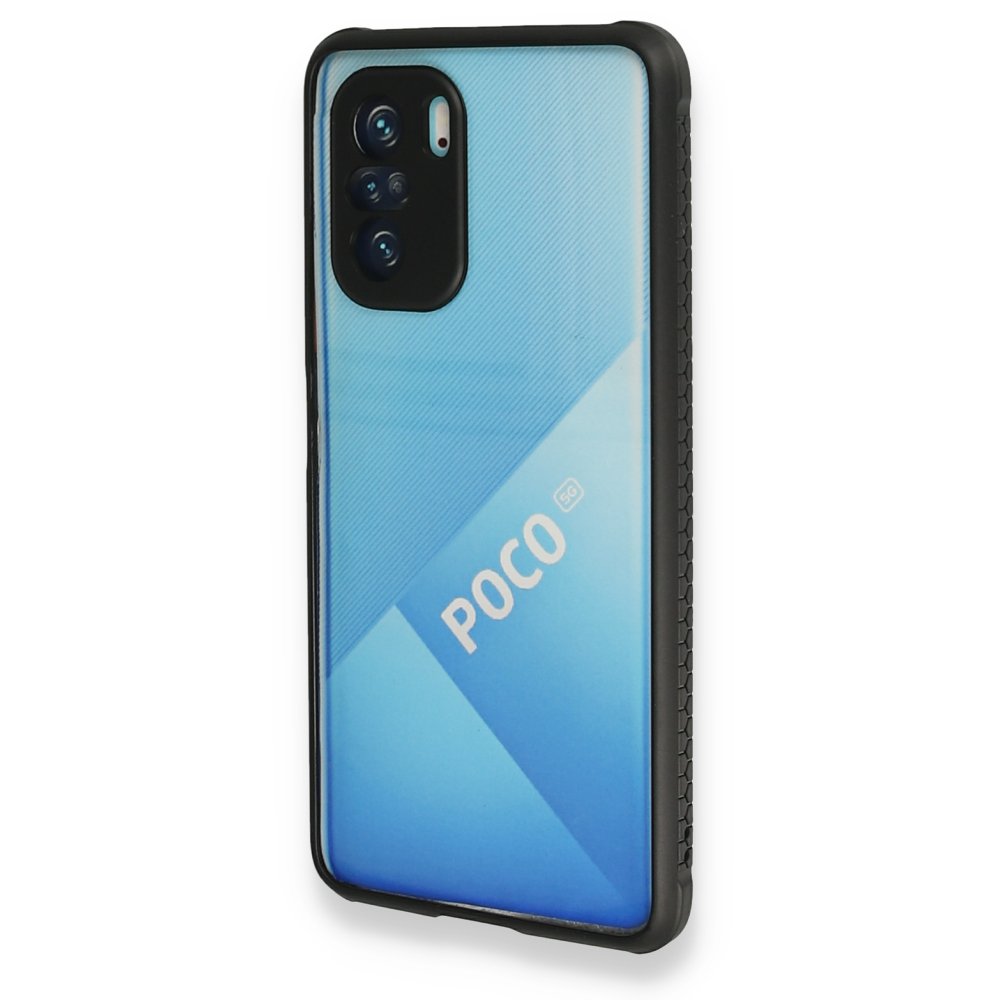 Redmi K40 Kılıf Miami Şeffaf Silikon - Siyah Redmi K40 Kılıf Miami Şeffaf Silikon - Siyah