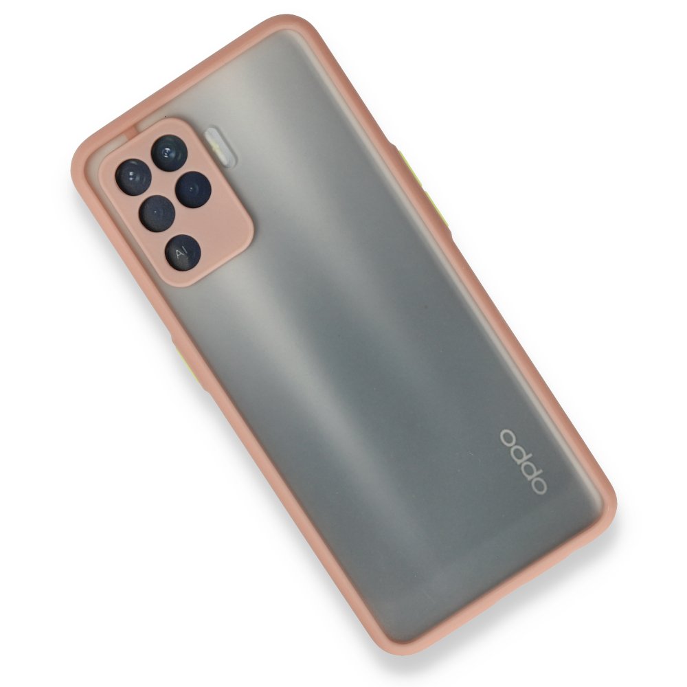  Oppo Reno 5 Lite Kılıf Montreal Silikon Kapak - Pembe