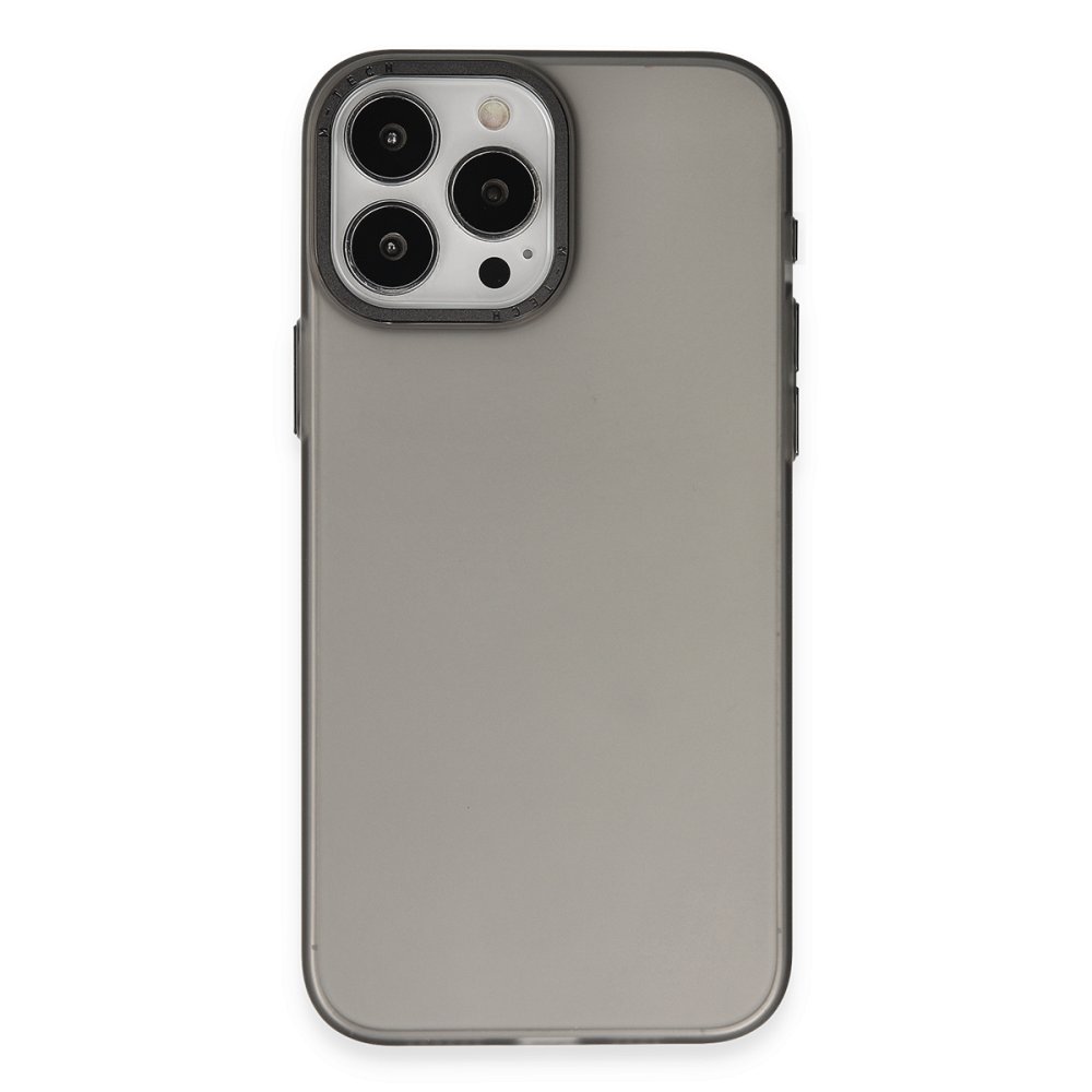  iPhone 15 Pro Max Kılıf Modos Metal Kapak - Siyah
