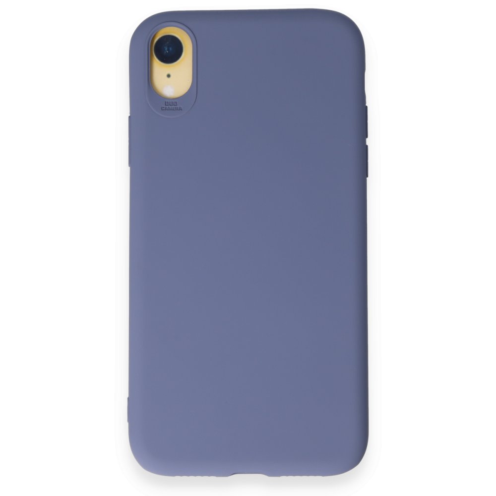  iPhone XR Kılıf First Silikon - Gri