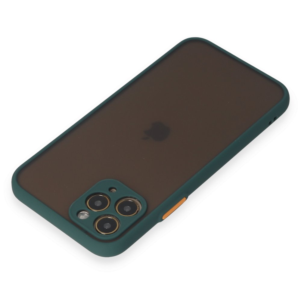  iPhone 11 Pro Kılıf Montreal Silikon Kapak - Yeşil