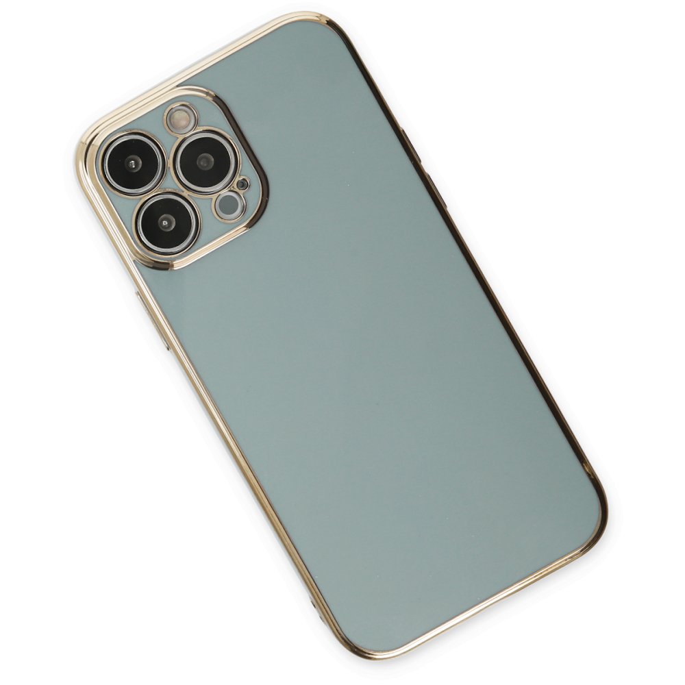  iPhone 14 Pro Max Kılıf Volet Silikon - Açık Yeşil