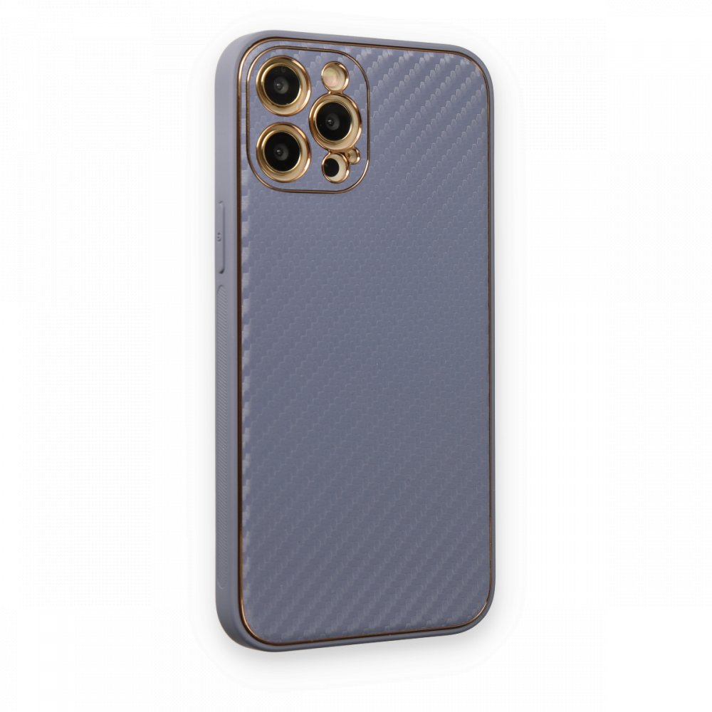  iPhone 12 Pro Kılıf Coco Karbon Silikon - Gri