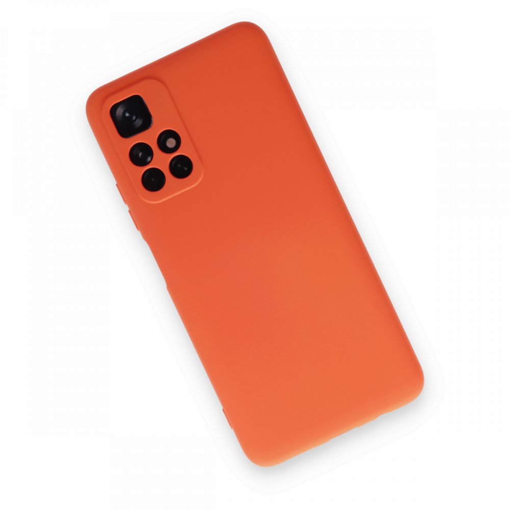  Xiaomi Poco M4 Pro 5G Kılıf Nano içi Kadife Silikon - Turuncu