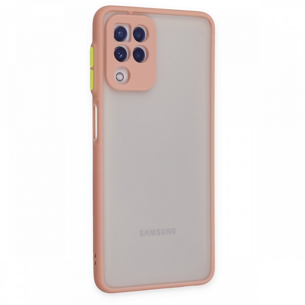  Samsung Galaxy M22 Kılıf Montreal Silikon Kapak - Pembe
