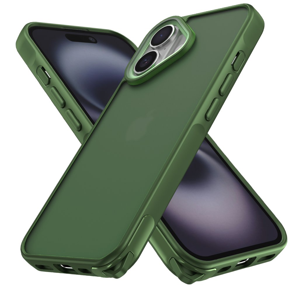  iPhone 16 Kılıf Elegant Kapak - Yeşil