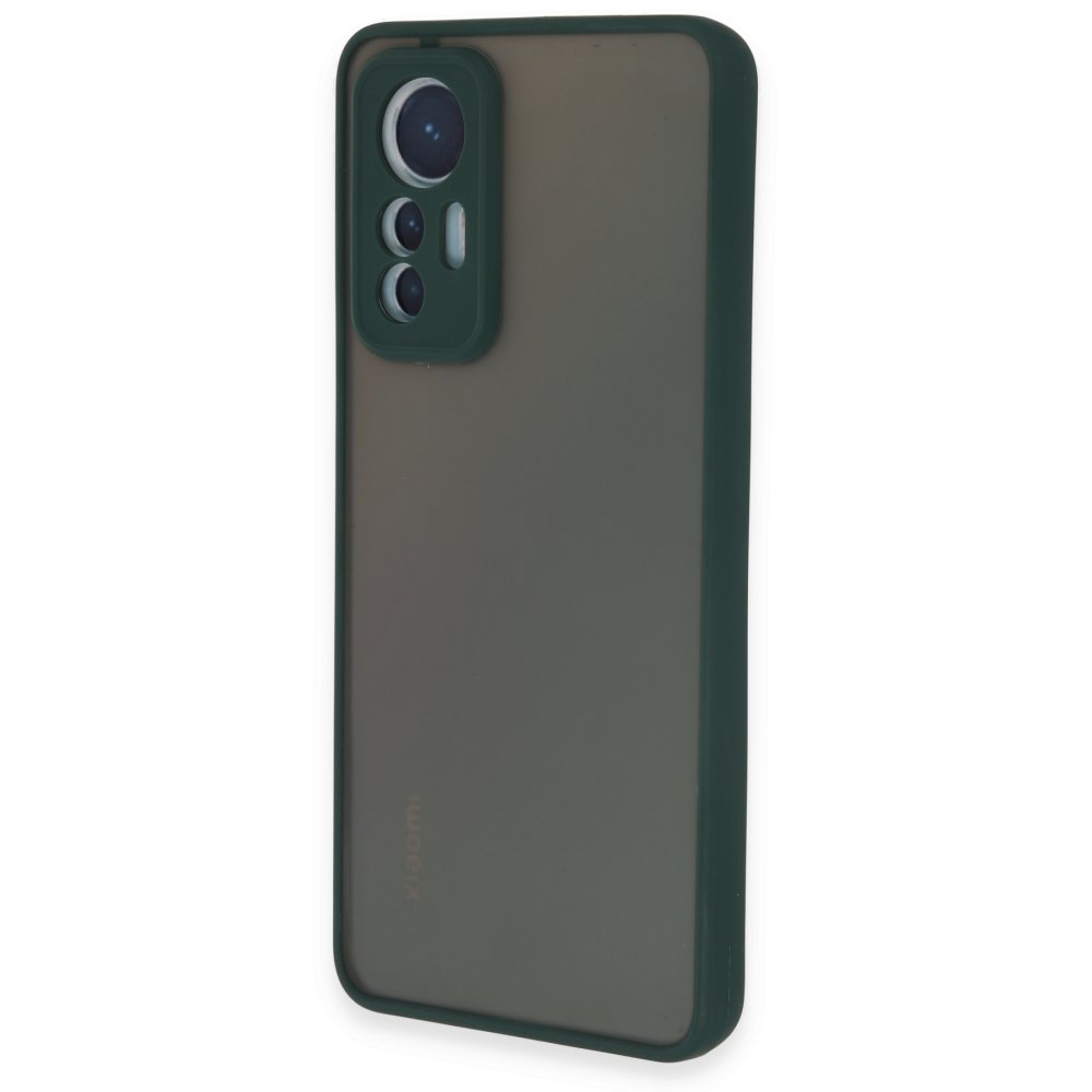Xiaomi Mi 12 Lite Kılıf Montreal Silikon Kapak - Yeşil  Xiaomi Mi 12 Lite Kılıf Montreal Silikon Kapak - Yeşil