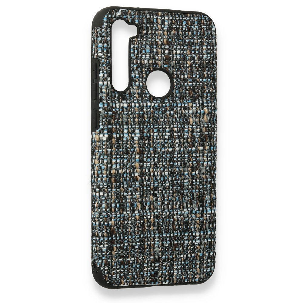 Redmi Note 8T Kılıf Ottoman Kumaş Silikon - Mavi Redmi Note 8T Kılıf Ottoman Kumaş Silikon - Mavi
