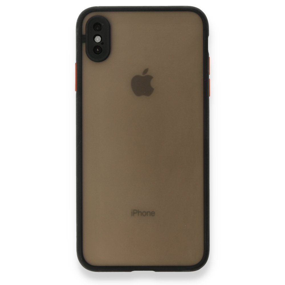 iPhone XS Max Kılıf Montreal Silikon Kapak - Siyah  iPhone XS Max Kılıf Montreal Silikon Kapak - Siyah