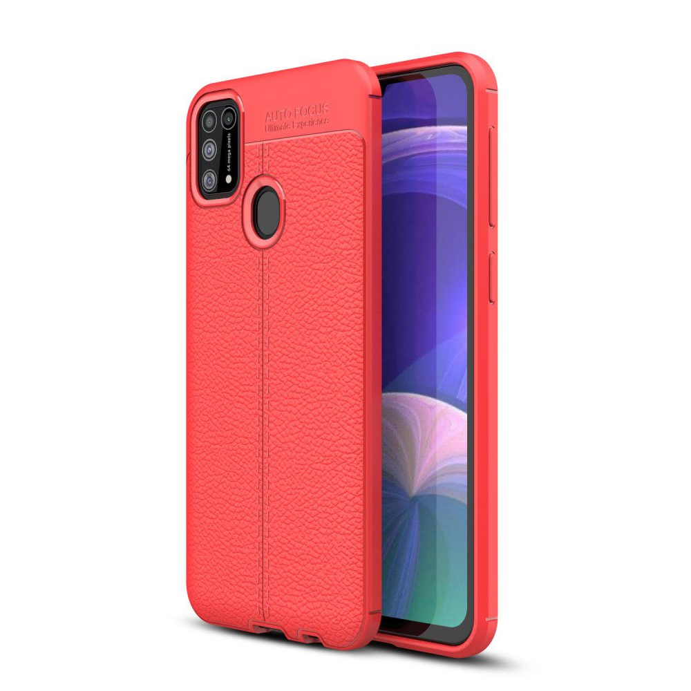  Samsung Galaxy M31 Kılıf Auto Focus Kapak - Kırmızı