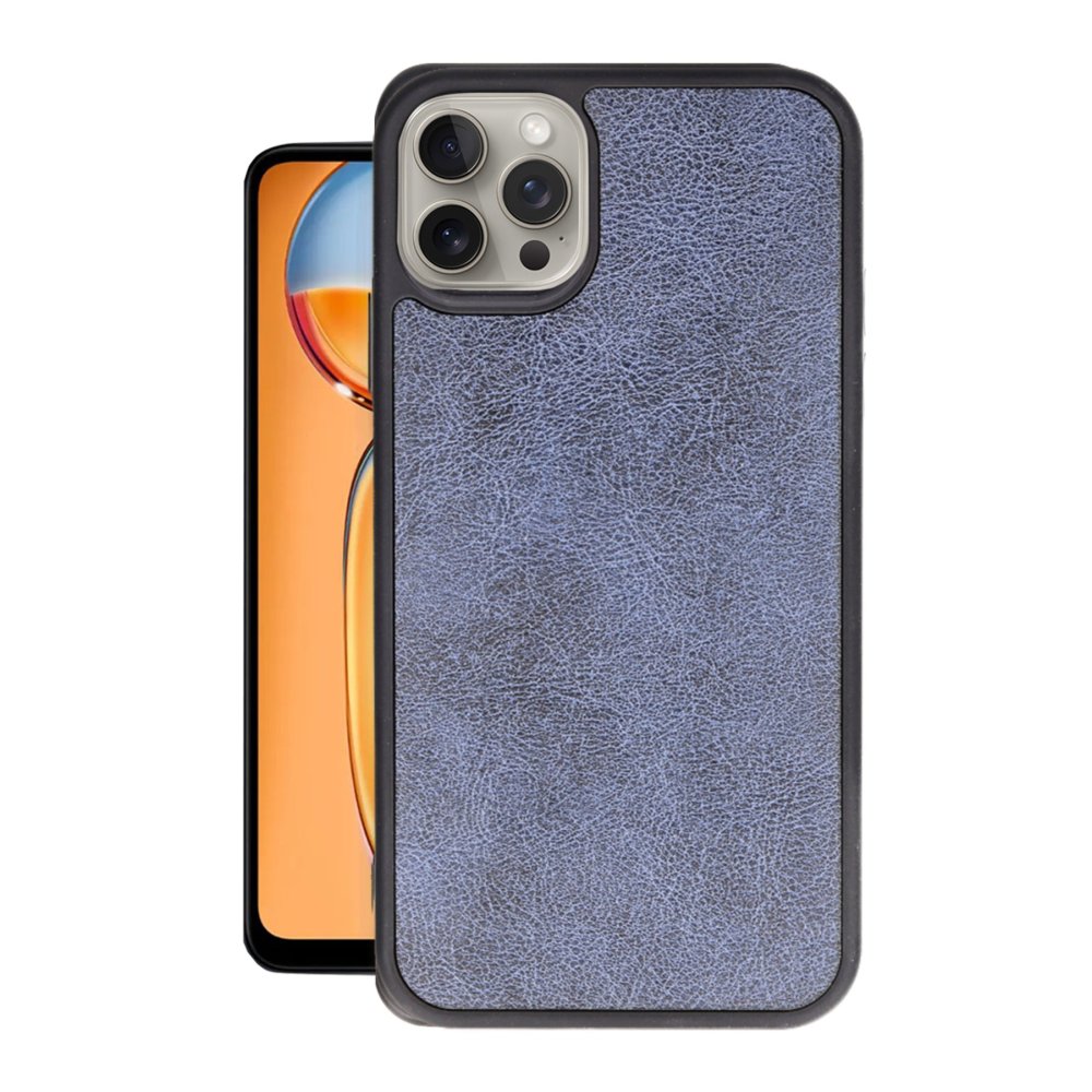  iPhone 15 Pro Max Kılıf Aras Deri Kapak - Lacivert