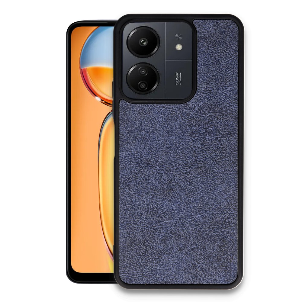  Xiaomi Poco C65 Kılıf Aras Deri Kapak - Lacivert